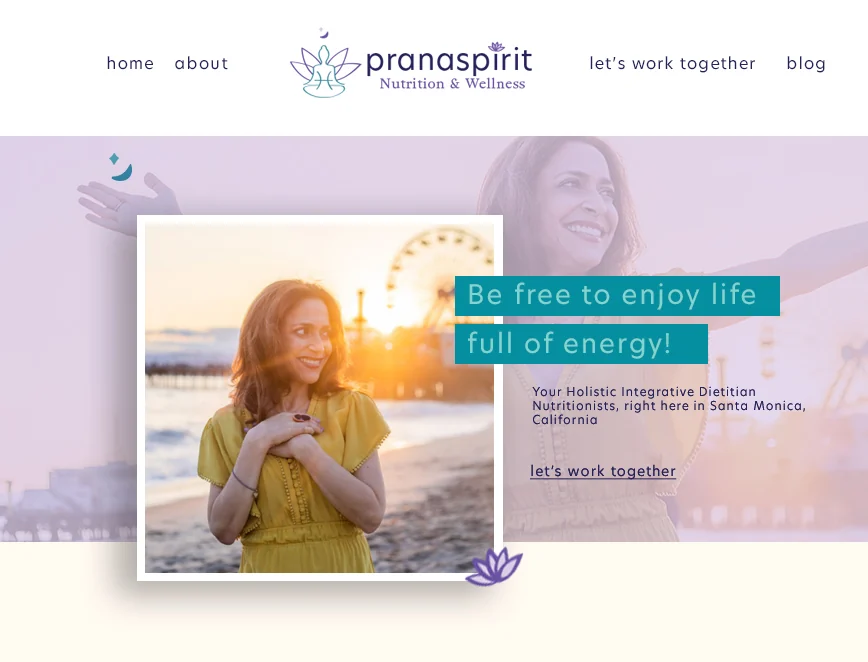 PranaSpirit nutrition website by Lola Media