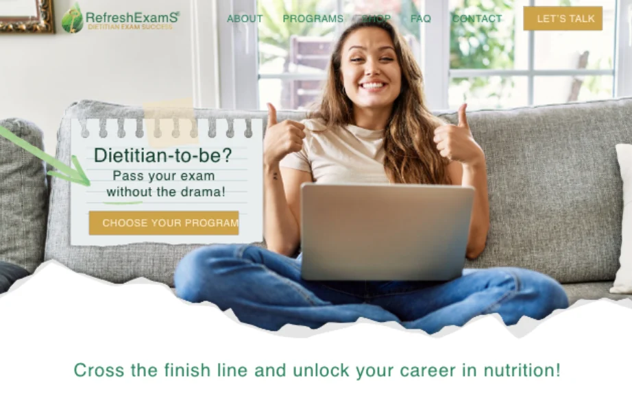 Refresh Exams website by Lola Media